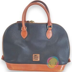 Dooney & Bourke Pebble Grain Zip Zip Satchel Black